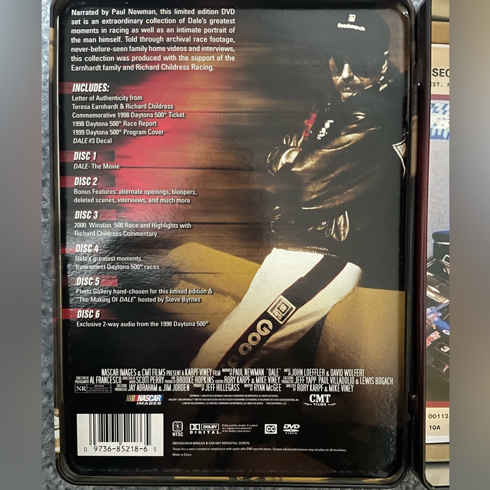 DALE limited edition 6 DVD set documentary Dale Earnhardt Intimidator #3 NASCAR - Picture 5 of 5